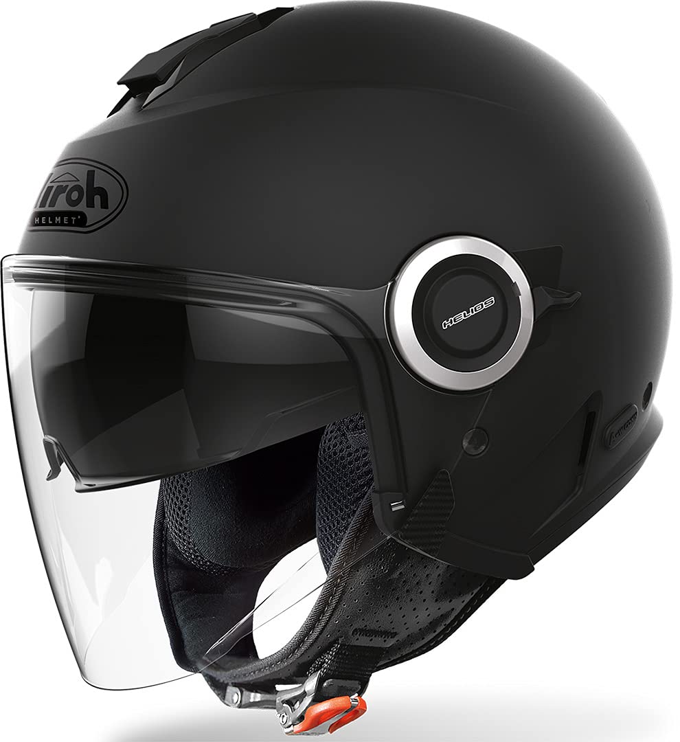 Airoh Herren He11 Helmet, schwarz, M M Schwarz, M Schwarz