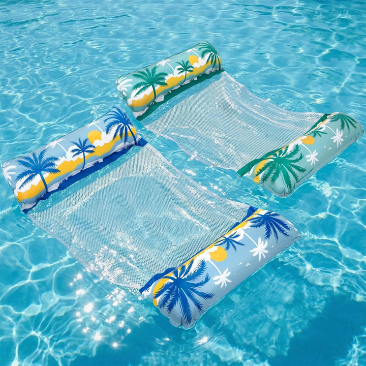 Elidepe Luftmatratze Pool, XL Pool Spielzeug Luftmatratze Wasser, 2 Stück PoolZubehör Spass Erwachse