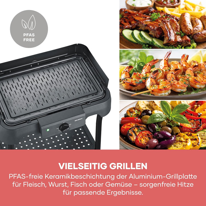 Severin Tischgrill mit Standfuss, Standgrill & Tischgrill (Innen- & Aussennutzung), Balkon & Küche,
