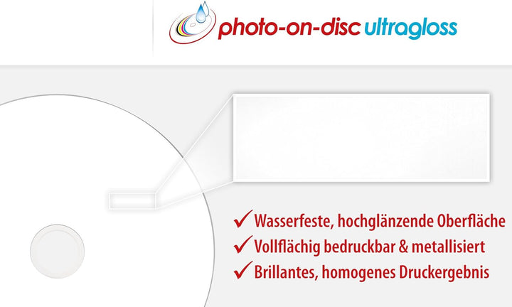 beschuitdoos stora - wit ,Weiss ,12 x 24 x cm Bedruckbar 50er Spindel (Ultragloss), Bedruckbar 50er