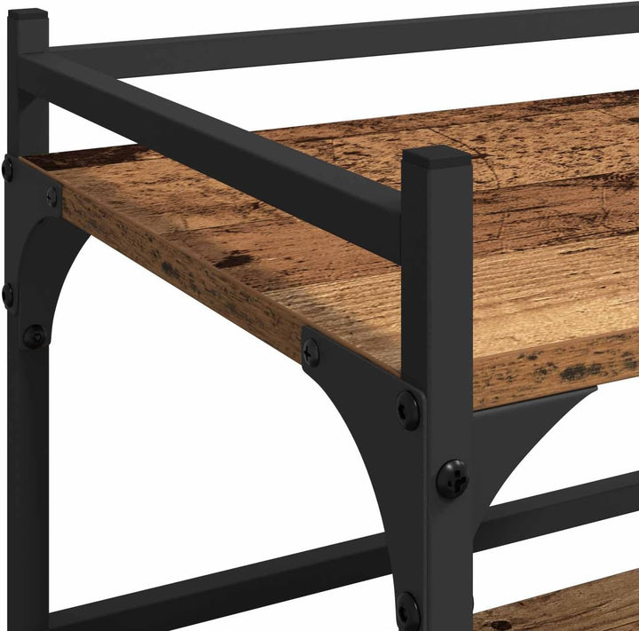 vidaXL Küchentrolley Altholz 50 x 35 x 75,5 cm Holzwerkstoff, Rollende Küchenkarre, Holz-Wagen, robu