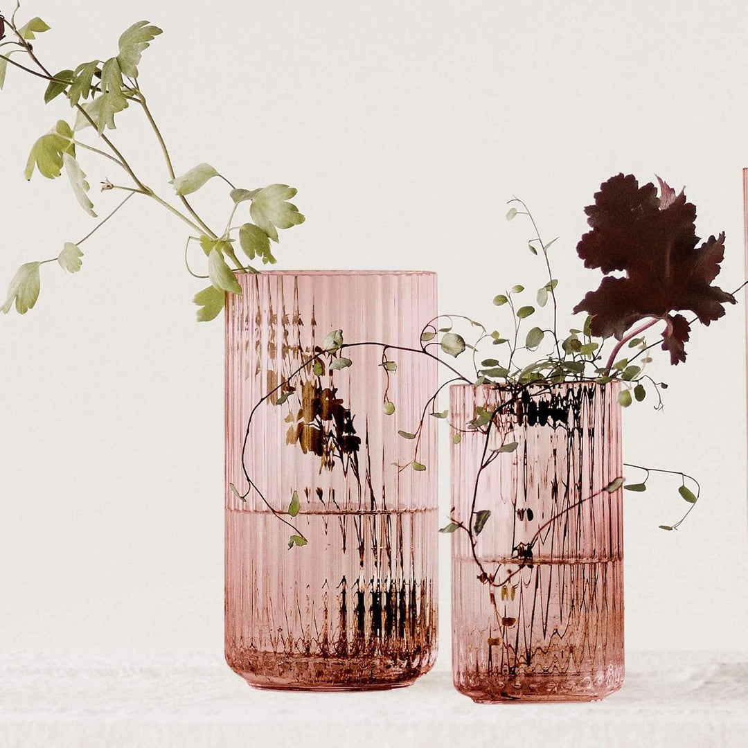 Lyngby Porcelæn Vase H20.5 cm Lyngby aus mundgeblasenem Glas zeitlos, rot H20,5 cm Burgundy, H20,5 c