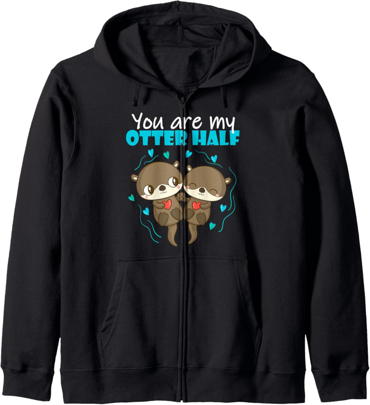 You Are My Otter Half - Otter Pärchen Valentinstag Kapuzenjacke
