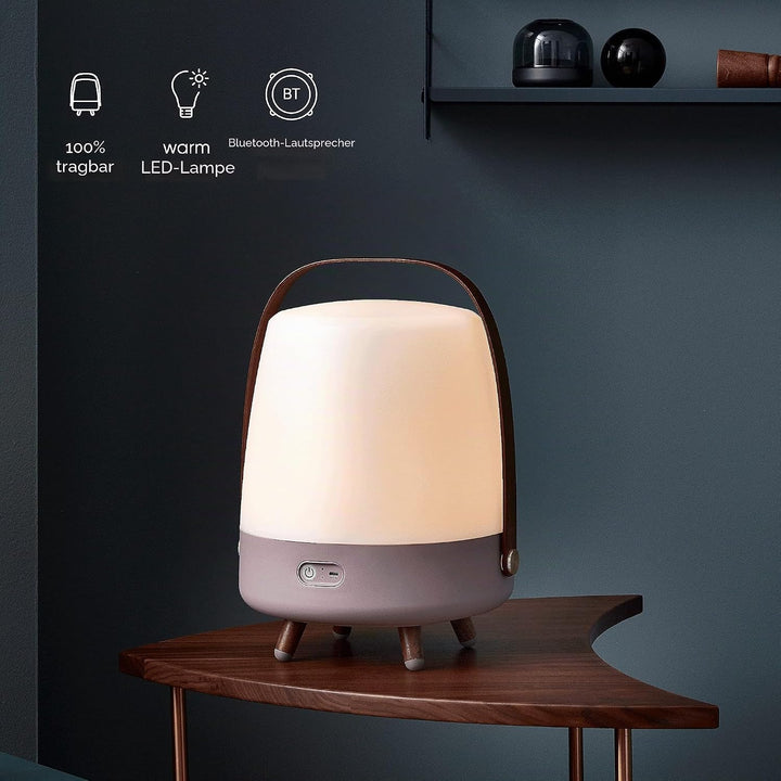 Kooduu Lite-Up Play - Design LED-Licht und Bluetooth-Lautsprecher Innovatives Stimmungslicht mit Zus