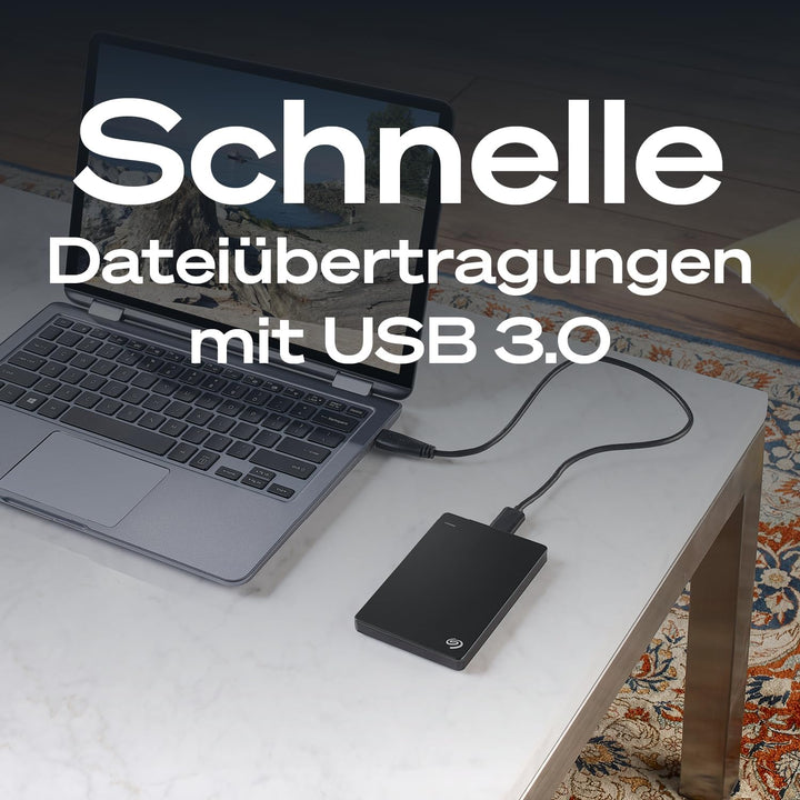 Seagate Expansion 2TB tragbare externe Festplatte, 2.5 Zoll, USB 3.0, inkl. 2 Jahre Datenrettungsdie
