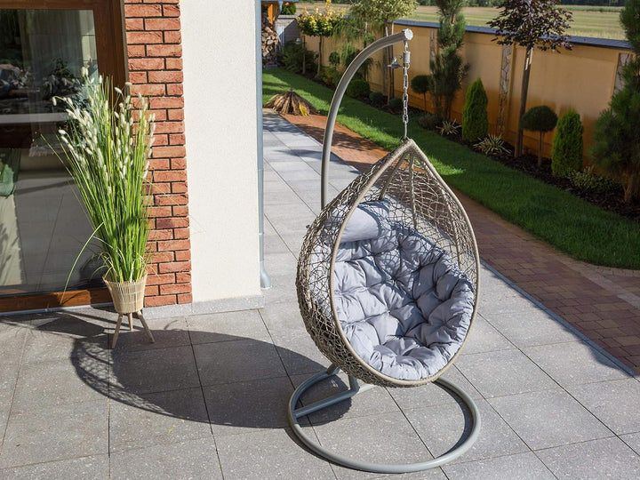 Bjird Hängesessel Kissen, Polster, Auflage für Polyrattan & Rattan Hängeschaukel, Sitzauflage für Hä