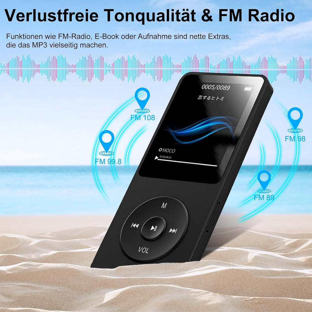 MP3 Player Bluetooth, Wodgreat Kinder MP4 / MP3-Player mit 32GB SD Karte Verlustfreier Musik Player