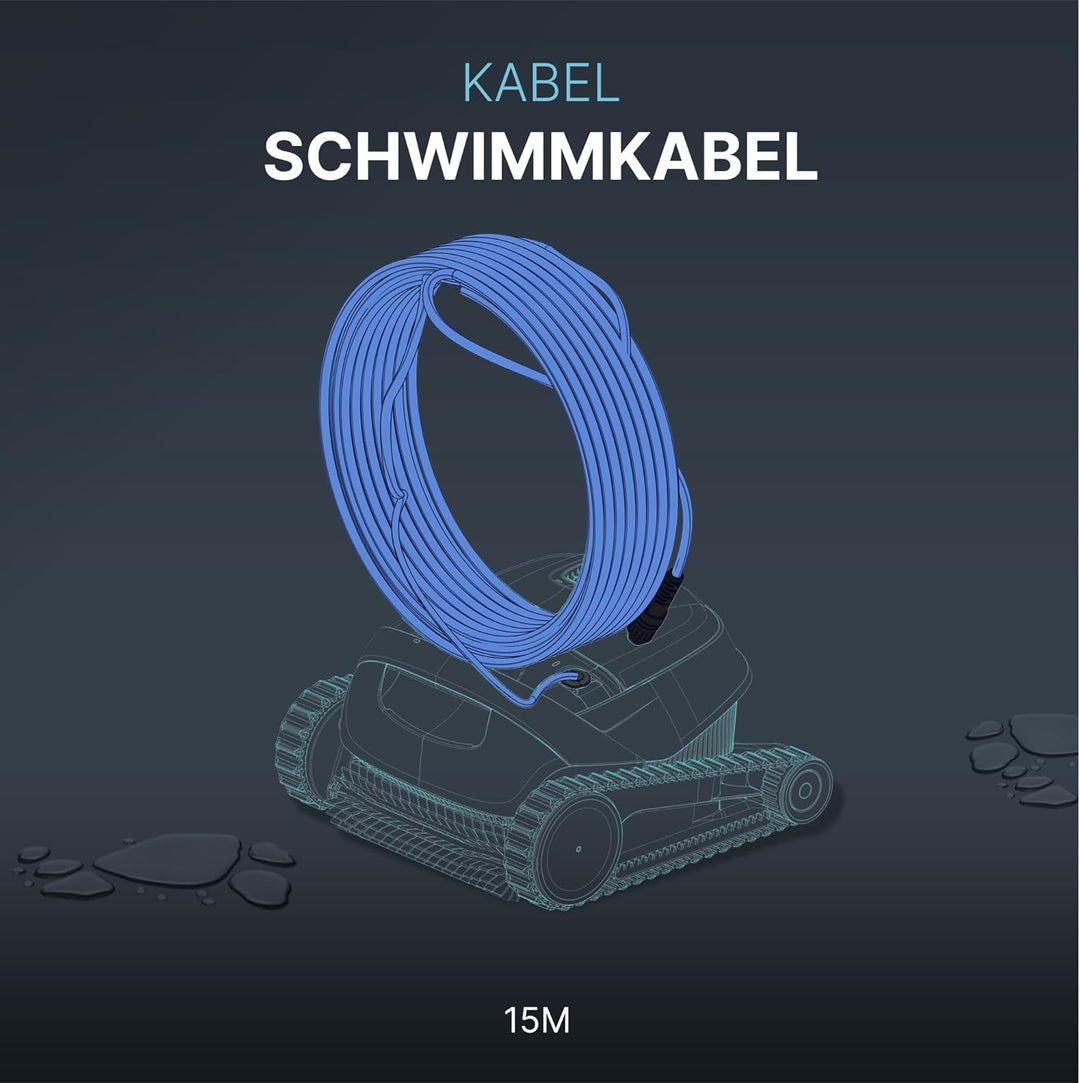 Dolphin Original-Ersatzteil – langlebiges 15 m langes blaues Kabel für agile Roboterbewegung – Teile