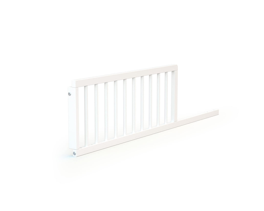 AT4 – Babybettgitter 120 cm FESTIVEE Weiss – 120 x 32 x 4 cm | Einfach zu installieren | MassivHolz,