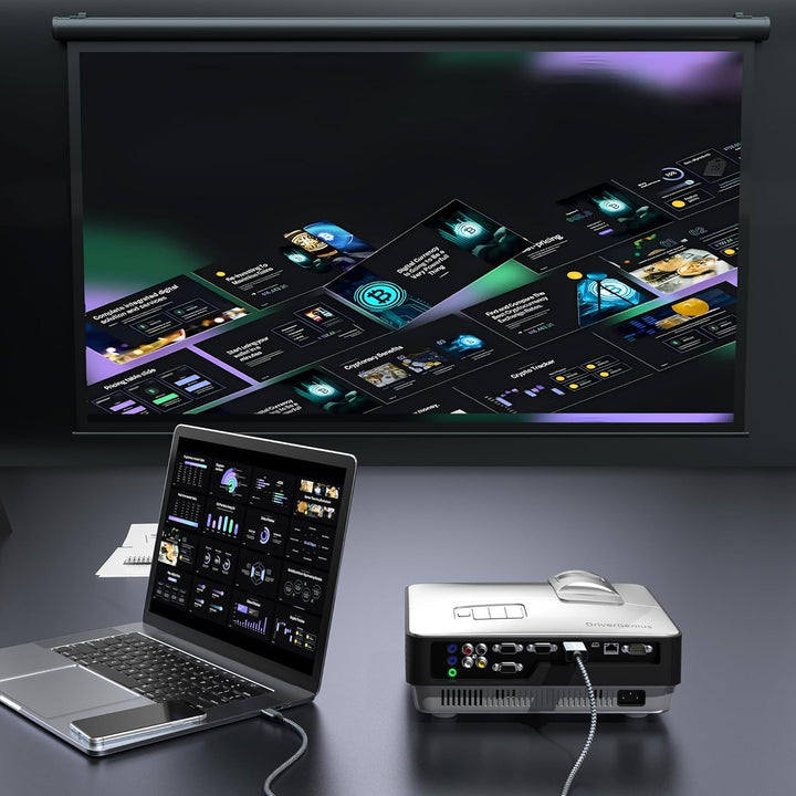 DriverGenius 8K USB-C auf DisplayPort Kabel 1.8 M - USB Typ-C zu DP 1.4 Monitor Video Konverter [8K@