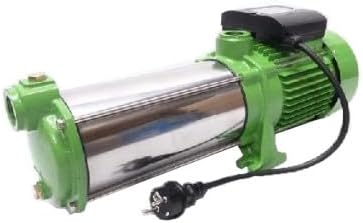 CHM GmbH Hauswasserwerk 100 L Edelstahl 1500 Watt, 8,5 Bar einstellbar mit LCD Display Gartenpumpe,