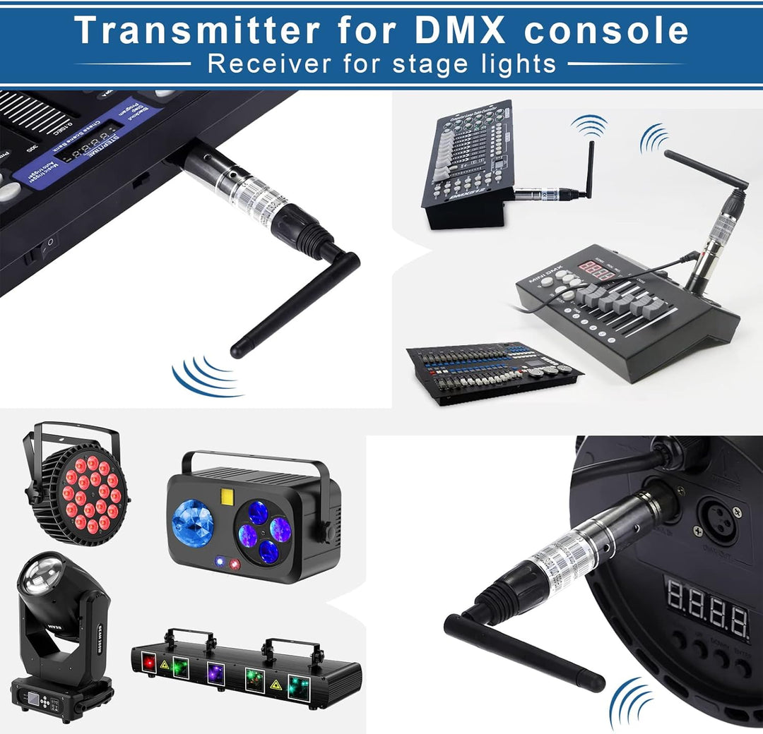 Wireless DMX Controller, Wireless DMX512 Transmitter/Empfänger LED Beleuchtung Licht Controller Arbe