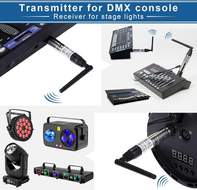 UKing Wireless DMX Controller, Wireless DMX512 Transmitter/Empfänger LED Lighting Controller Arbeit