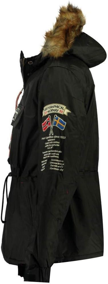 Geographical Norway Parka zum Anziehen, Barman L Schwarz, L Schwarz