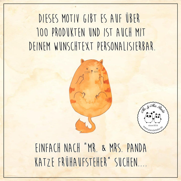 Mr. & Mrs. Panda Motiv WC Sitz Katze Frühaufsteher - Geschenk, Kaffee, Katzenprodukte, Katzen, Klode