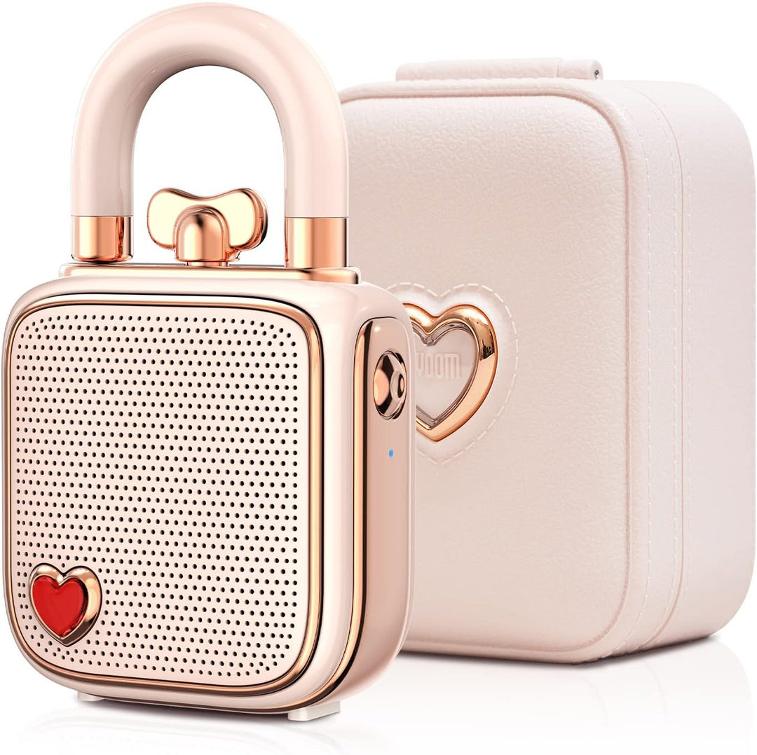 divoom Love-Lock Bluetooth Lautsprecher, Klein Tragbarer Musikbox, Wireless Stereo Pairing Retro Sou