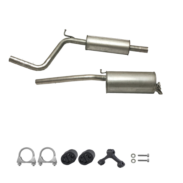 Ferroz Export Ersatz für Auspuffanlage Auspuff VW Caddy III Kasten & Kombi 2.0 SDI 2004-2010 Endtopf