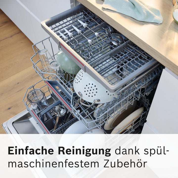 Bosch Handrührer ErgoMixx, MFQ37470, 750 W, Mixfuss, Edelstahl Rührwerkzeuge, 5 Stufen plus Turbotas