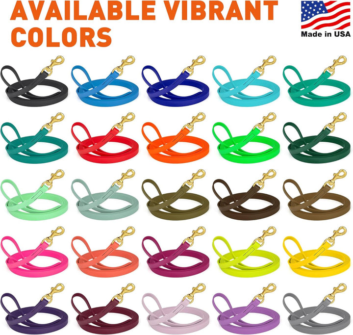 Viper Biothane Arbeitsleine für Hunde, 2 Farben und 6 Grössen Orange 3/4" x 33ft, Orange 3/4" x 33ft