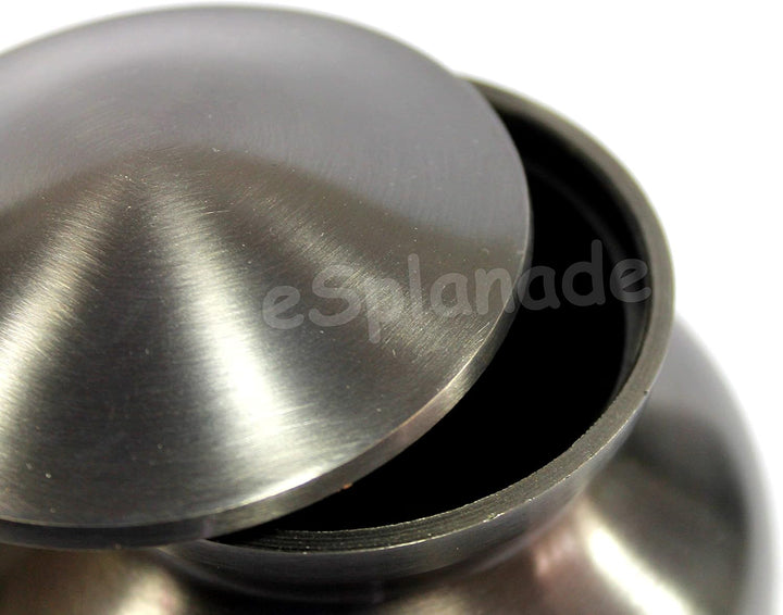 eSplanade Metall-Urnen-Gedenkglas-Behälter (grau) Standard, Standard
