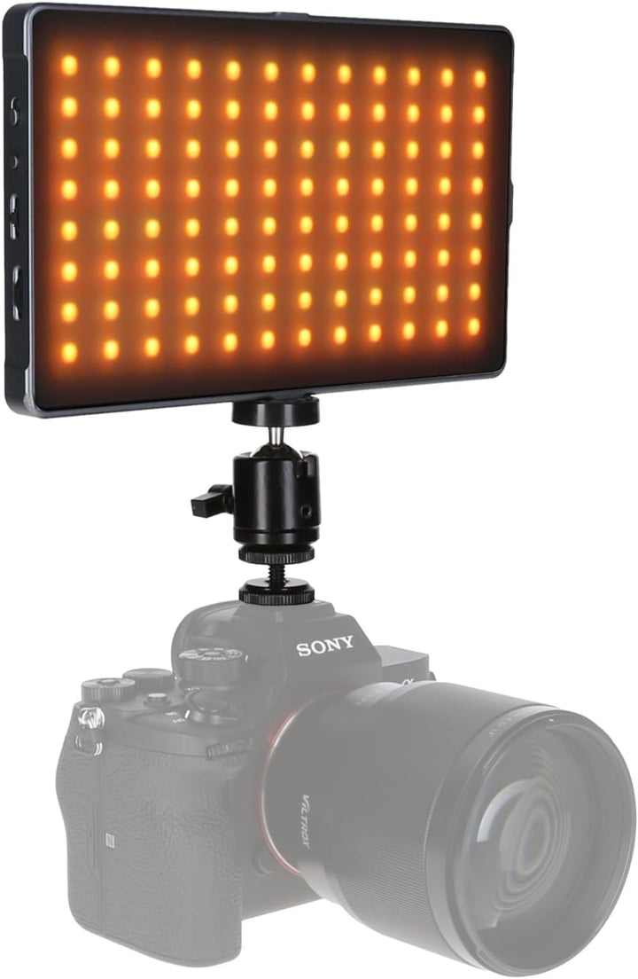 Rollei Lumis Slim LED M RGB LED-Dauerlicht, Videoleuchte mit 276 LED´s,3200K-5600K,18.5 W, 21 Effekt
