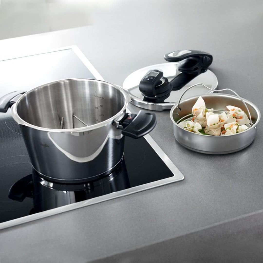 Fissler 610-300-00-820/0 Einsatz ungelocht 22 cm mit Dreibein, Edelstahl Single, Single