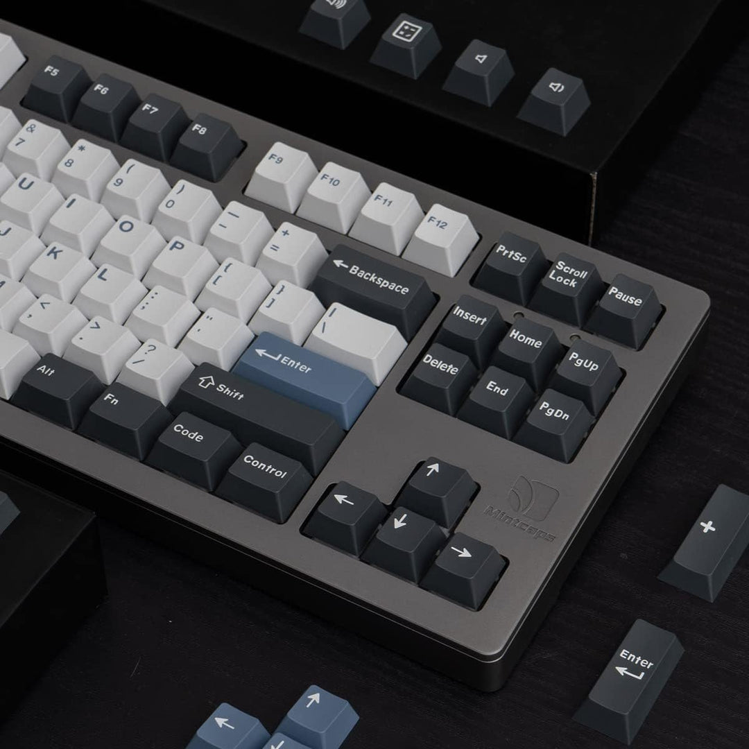 Sumgsn Keycaps 169 Keys Double Shot ANSI/ISO Layout Cherry Profile Arctic Keycap for Cherry MX Switc