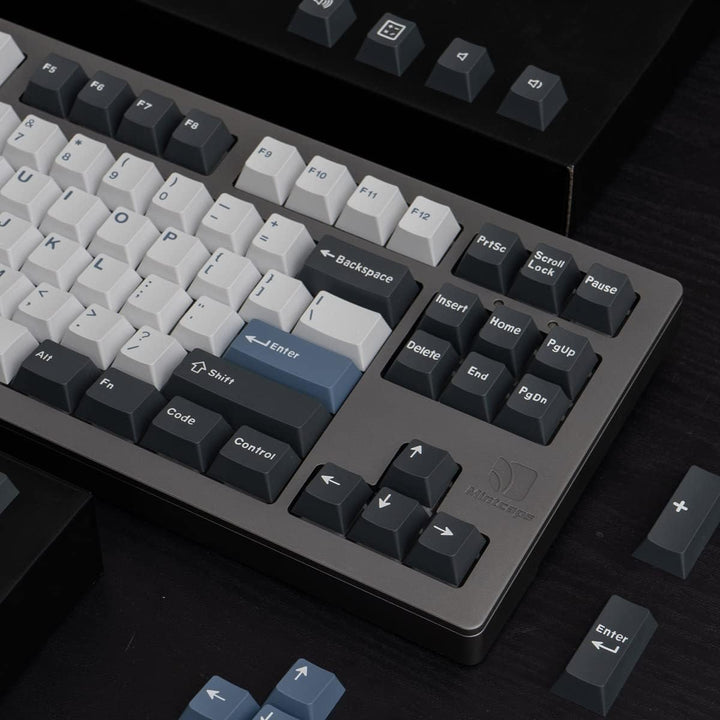 Sumgsn Keycaps 169 Keys Double Shot ANSI/ISO Layout Cherry Profile Arctic Keycap for Cherry MX Switc