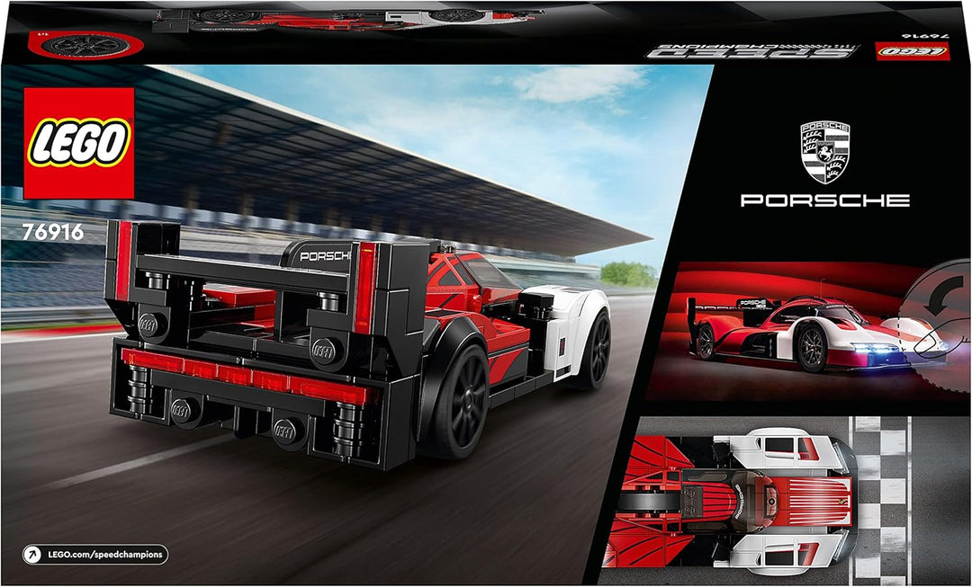 LEGO Speed Champions Porsche 963, Modellauto-Bausatz, Rennfahrzeug Spielzeug für Kinder, Sammelset m