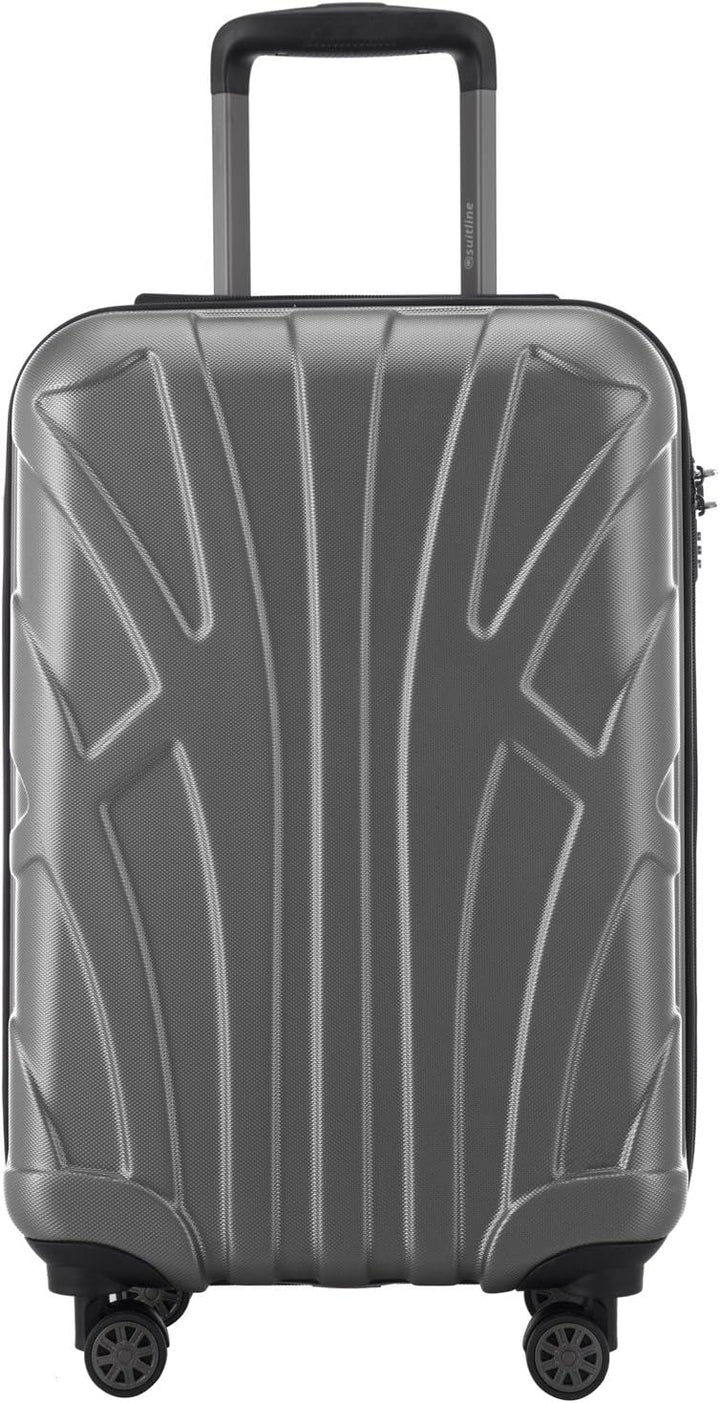 suitline - Handgepäck Hartschalen-Koffer Koffer Trolley Rollkoffer Reisekoffer, TSA, 55 cm, ca. 34 L