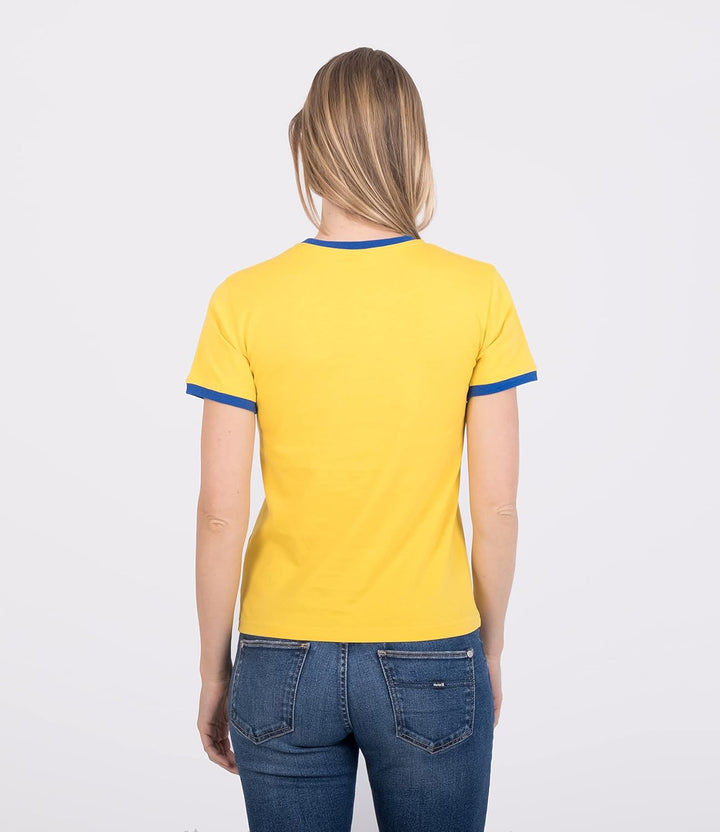Hurley Damen W Oceancare Aloha Ss Tee T-Shirt L Sulphur, L Sulphur