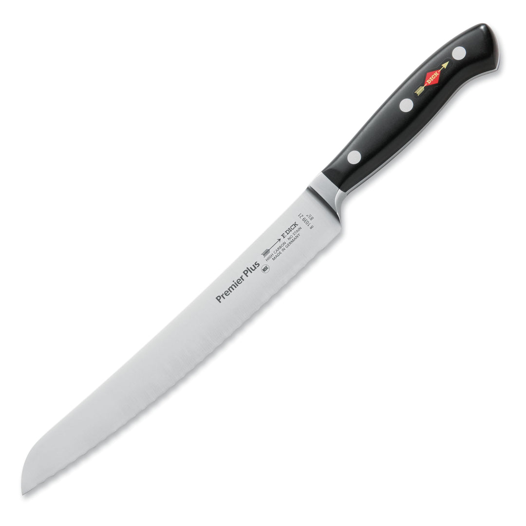 F. DICK Brotmesser, Sägemesser, Premier Plus (Messer mit Klinge 21 cm, X50CrMoV15 Stahl, nichtrosten