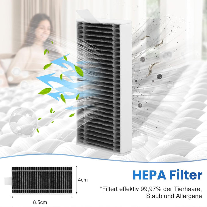 21 Stück Zubehör für Ecovacs Deebot X9 PRO Omni / X11 PRO Omni Saugroboter, Ersatzteile mit 1 Hauptb