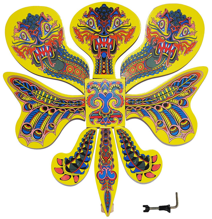 alles-meine.de GmbH Vogelschiessen - Bogenschiessen - Drache / 3 Köpfen bunt 47 cm * 51 cm - Drachen