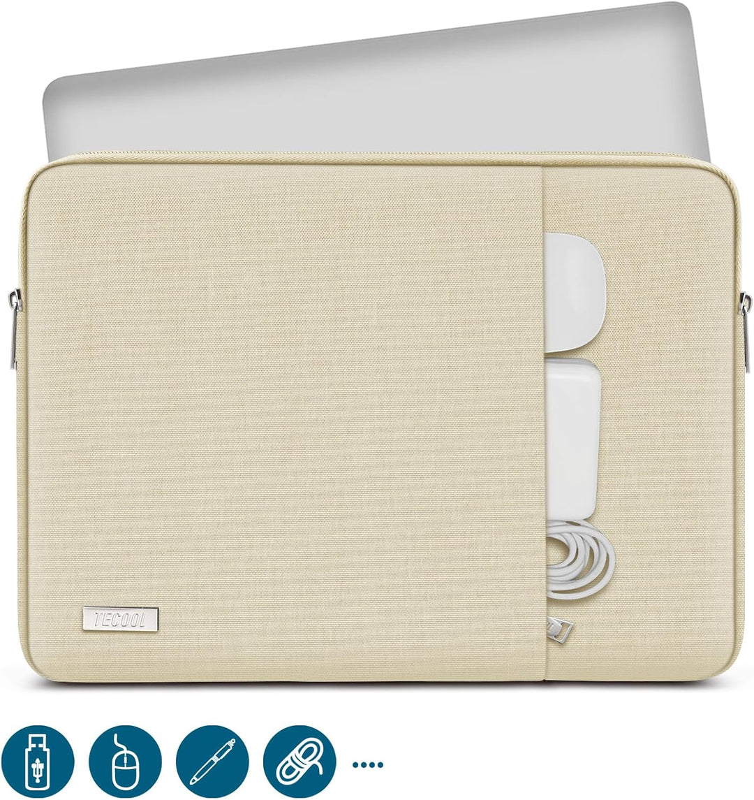 TECOOL 14 Zoll Laptoptasche LaptopHülle für 14” Lenovo Thinkpad ideapad HP Elitebook Acer Dell Chrom