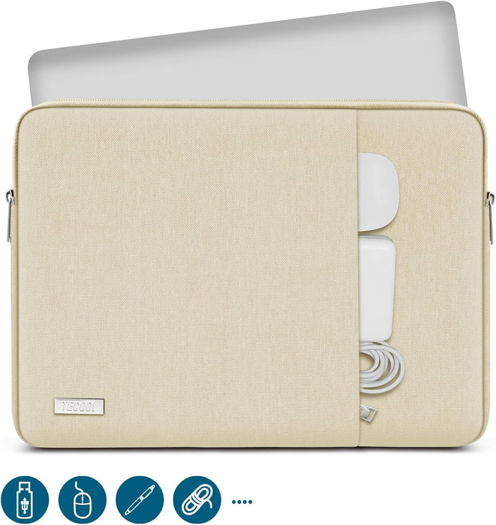 TECOOL 14 Zoll Laptoptasche LaptopHülle für 14” Lenovo Thinkpad ideapad HP Elitebook Acer Dell Chrom