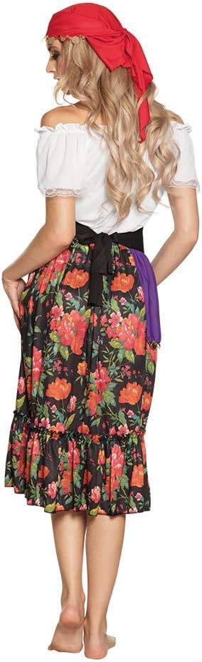 Boland - Kostüm für Erwachsene Wahrsagerin Rilana, Bandana, Top, Gürtel und Rock, Set, Wahrsagerin,
