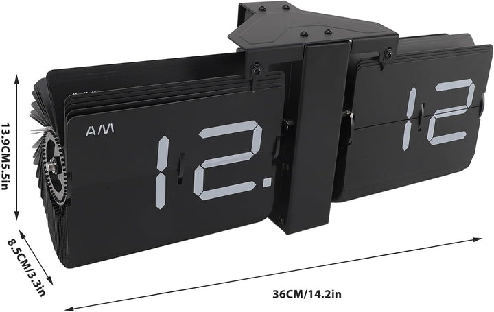 Automatische Flip -Uhr -Mechanik Retro Digital Flip Down Takt Batterie Easy Lesen Sie grosse Zahlen
