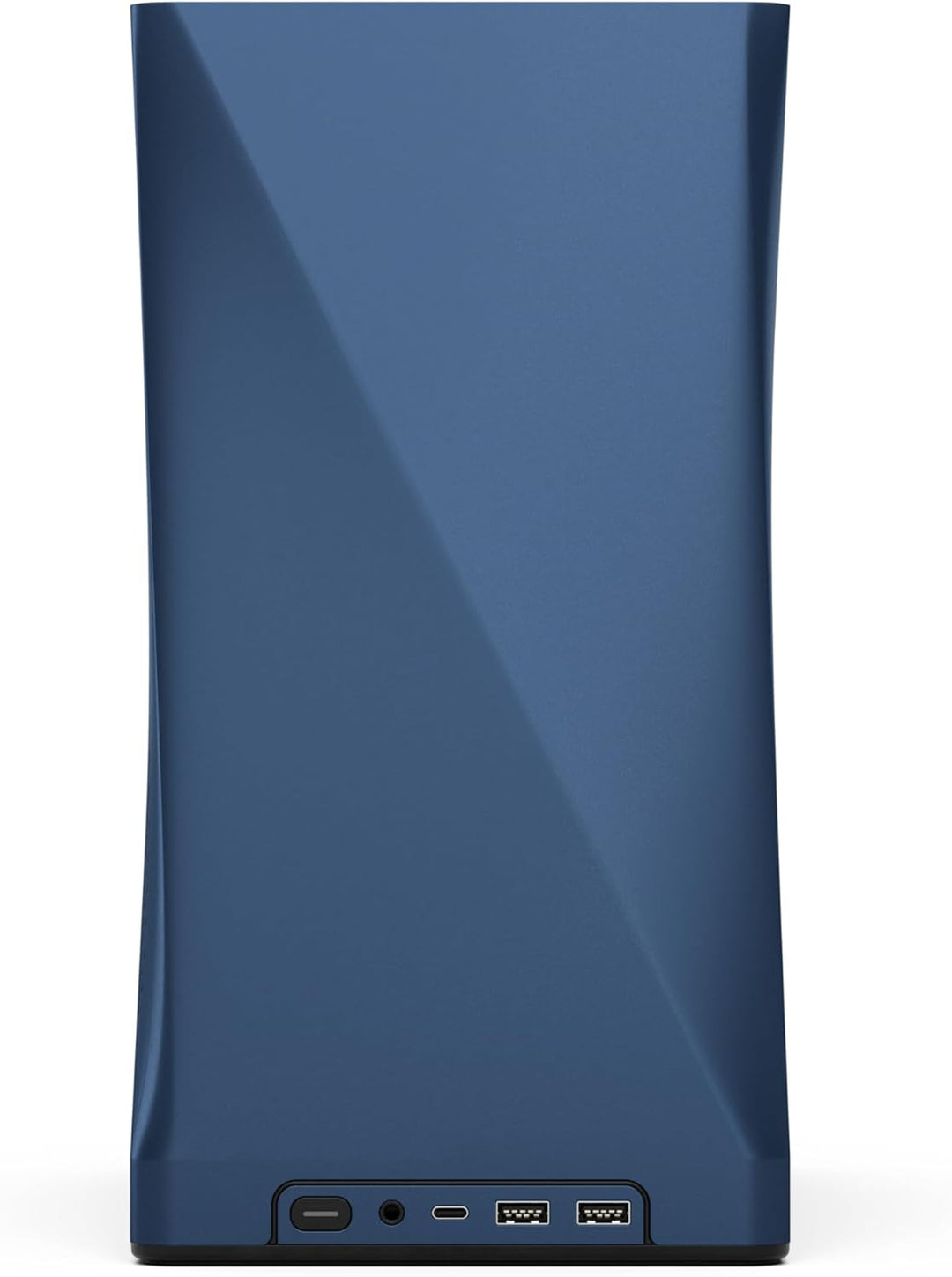 Fractal Design Era 2 ITX PC Case in Midnight Blue – Sleek Anodized Aluminum, Solid Walnut Top, Suppo