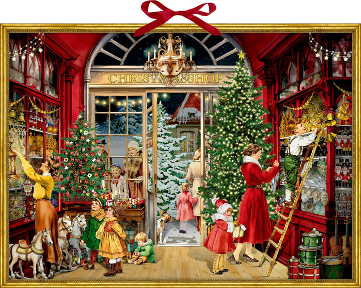 Wand-Adventskalender – Nostalgischer Weihnachtsladen, Kalender
