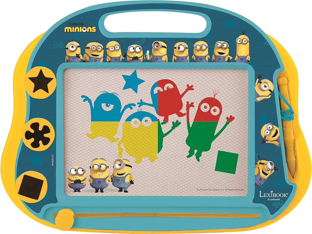 Lexibook CRDES550 Despicable Me/Minions Magische magnetische Zeichentafel, Magnettafel für Kinder, k