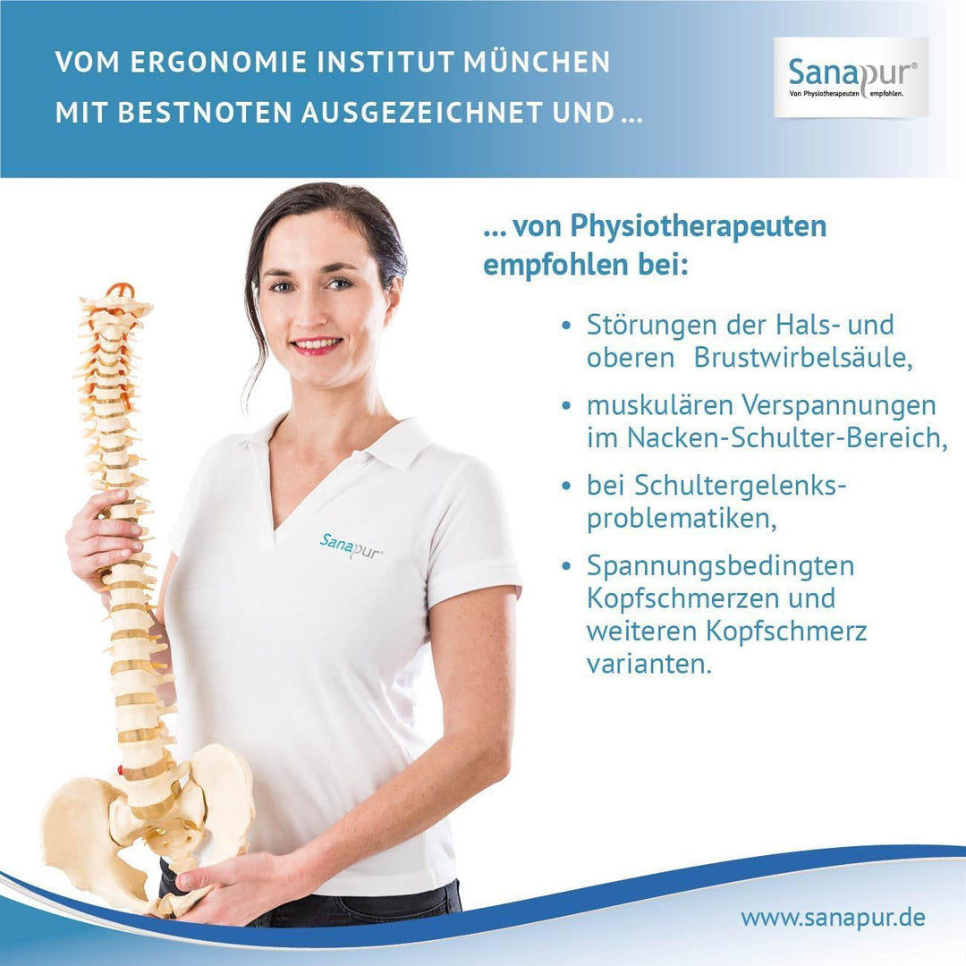 Sanapur Original Kissen 4.0 - Variante MED - Orthopädisches Seitenschläferkissen Made in Germany mit