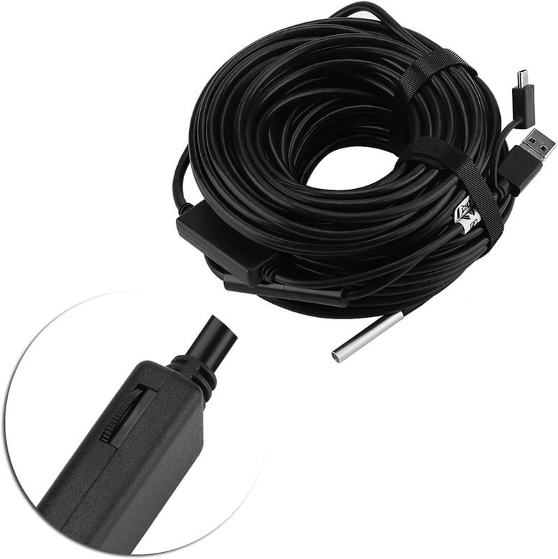 3 in 1 Inspektionskamer, 20 Meter 5,5 mm USB/Micro-USB/Typ-C-Endoskop mit 720P wasserdichter Kamera