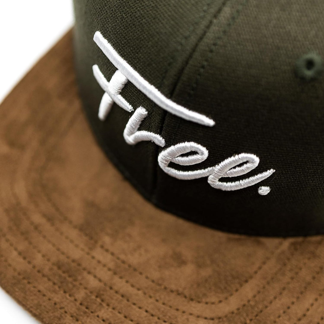 Hand und Feuer Snapback Cap Free Dunkelgrün Canvas One Size