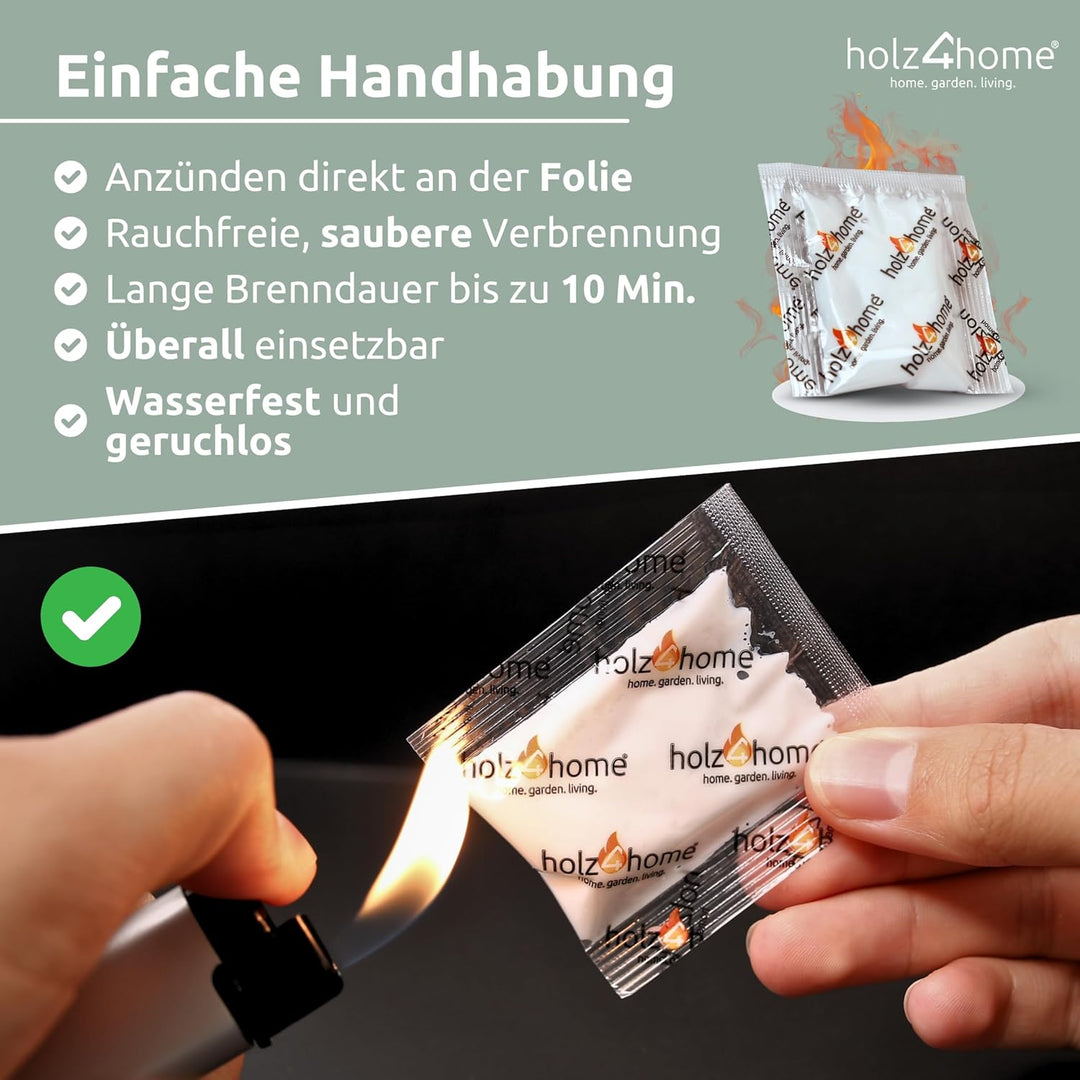 holz4home® Anzündtüten 500 Stück Grillanzünder Kaminanzünder Anzünder I Ofenanzünder Kaminofenanzünd