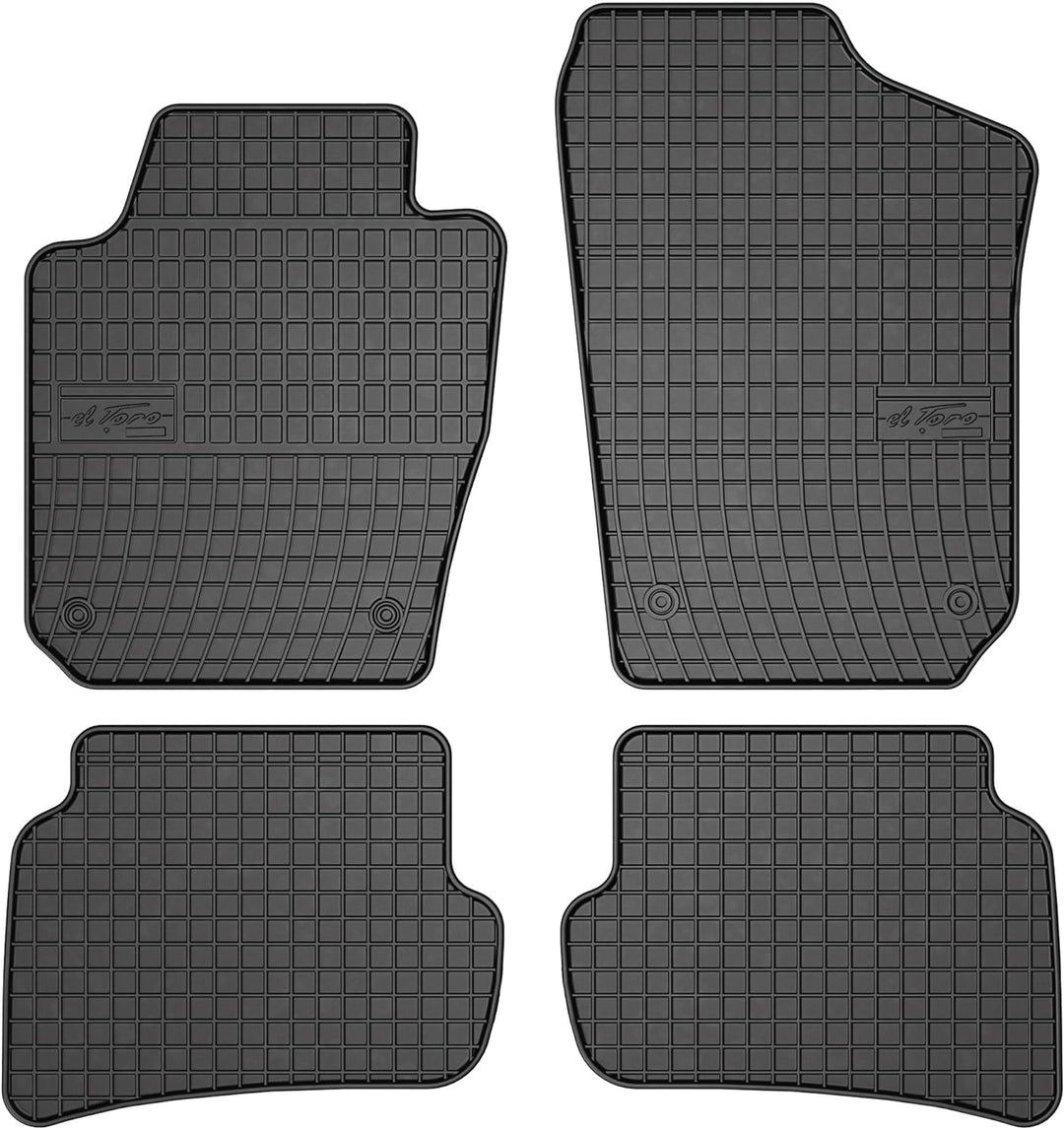 M MOTOS Gummimatten Auto Fussmatte passt für SEAT Ibiza IV 2008-2017 Verbessern Sie Ihren Reisekomfo