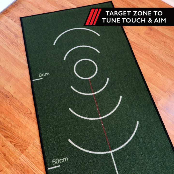 Pure2Improve Unisex-Adult Golf Puttingmatte 66x400cm Grün, 66x400cm Grün
