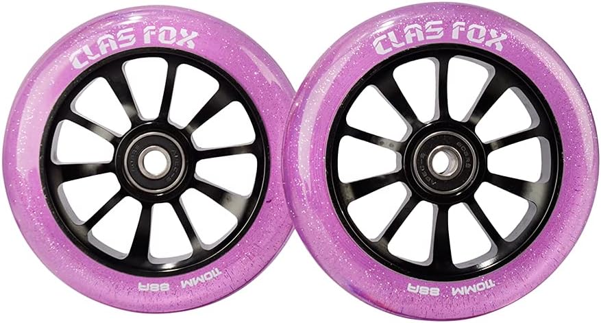 CLAS FOX Pro Stunt Scooter Rollen Roller Räder 110mm Ein Paar mit ABEC-9 Kugellager CNC Metallker (2