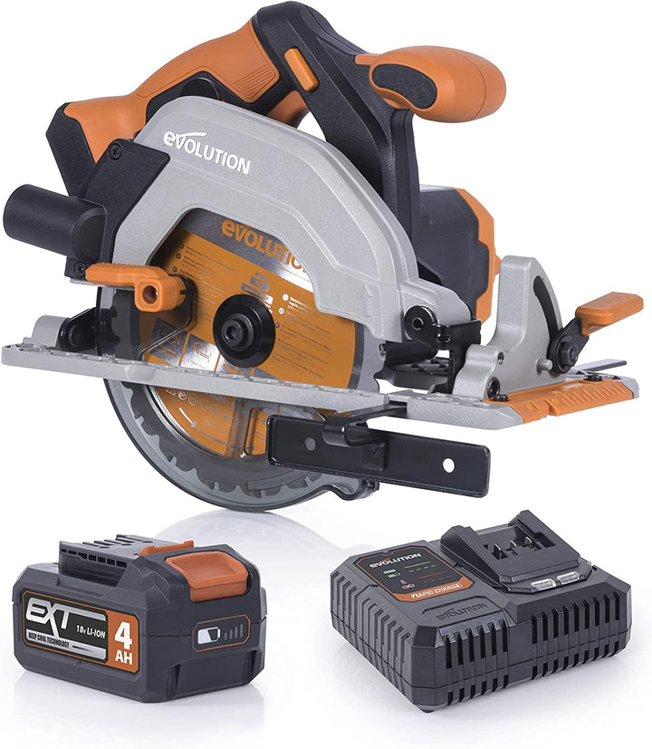 Evolution Power Tools R165CCS-Li Akku-Kreissäge für Schnitte in den verschiedensten Materialien – 4 