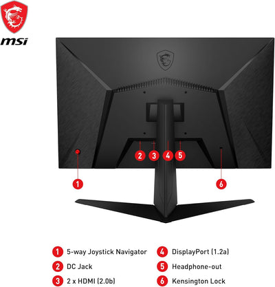 MSI G2712F Gaming Monitor FHD 27 Zoll (68,6 cm) Ultra Rapid IPS Panel 1920 x 1080, 180 Hz / 1ms (GtG